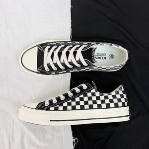 联名匡威star男鞋2021新款格子黑白棋盘格1970s经典款帆布板鞋女