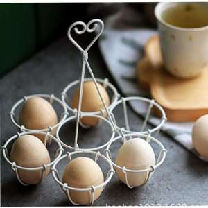 铁艺鸡蛋收纳架挂钩手提式鸡蛋厨房冰箱置物架铁艺鸡蛋架放鸡蛋架