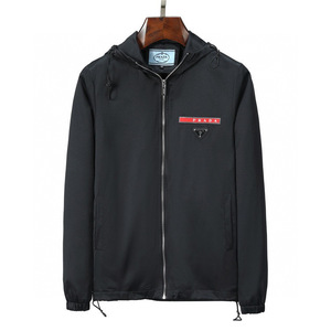 prada/普拉达22秋冬新款三角标时尚百搭轻熟男士休闲夹克外套上衣13人