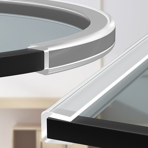 透明橡胶包边条墙角装饰保护套阳角收口边线瓷砖u型墙边防软玻璃