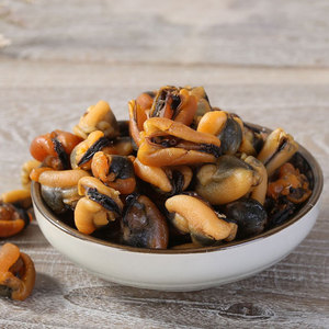 山东省烟台新晒野生大号淡菜干无沙海虹青口干贻贝优质水产品干货