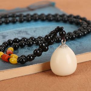 释迦佛心果原籽老果菩提果项链吊坠项链情侣男女款毛衣链吊坠挂坠