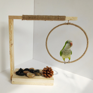 便携式鸟架 笼鸟笼架站台小型活鸟训练鸟架子用品鹦鹉站架鸟架站