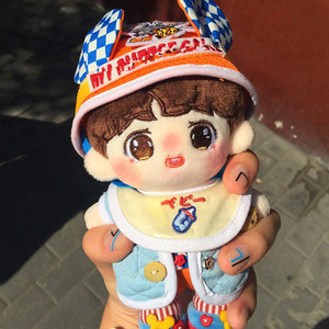 exo玩偶棉花娃娃baekhyun乐乐边伯贤毛绒公仔 15cm裸娃 生日礼物