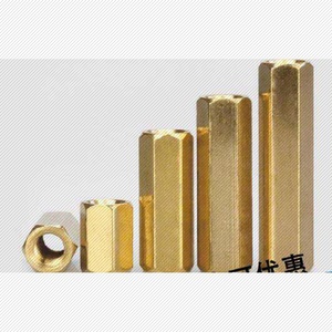 内螺纹焊接螺柱加长六角螺母盲孔b型1米牙棒铜螺柱隔离柱双头螺丝