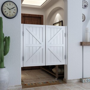 定制实木半腰门吧台酒吧过道厨房卫生间隔断牛仔定制栏栅门半截门