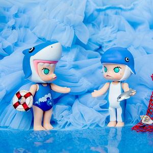 molly茉莉海洋系列手办公仔潮玩身份确定popmart泡泡玛特不退不换