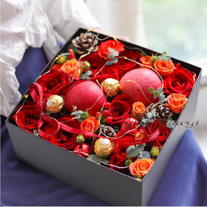 圣诞节平安夜苹果花束礼盒礼物送女生男友闺蜜高档创意手工diy