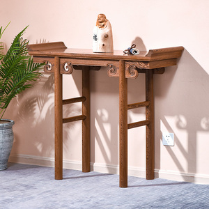 鸡翅木条案中堂家用实木条几案台中式仿古香案佛台红木供桌玄关桌