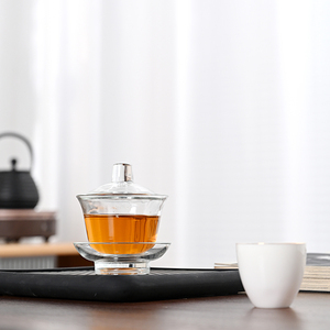 单个三才盖碗茶杯大号陶瓷冲茶泡茶碗白瓷功夫茶具德化青瓷带盖