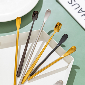 摩登主妇咖啡勺子精致小勺子咖啡杯子用不锈钢搅拌勺子长柄奶茶勺