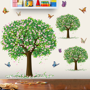 客厅大树装饰画墙壁墙面墙上墙纸自粘贴花修补遮丑贴画图案墙贴纸