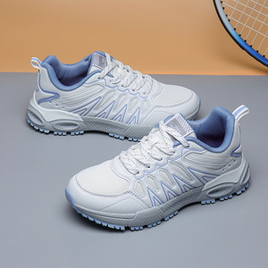 鳄鱼恤运动鞋专柜新品休闲鞋春夏皮革网面拼接透气女士时尚跑步鞋