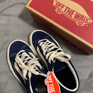 fanvans乐万斯藏蓝style36权志龙gd同款蓝白帆布鞋男女低帮板鞋