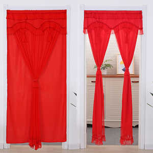 门帘隔断帘红色