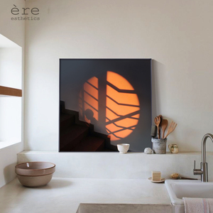 现代简约餐厅背景墙装饰画进门墙玄关柜挂画光影艺术客厅书房壁画