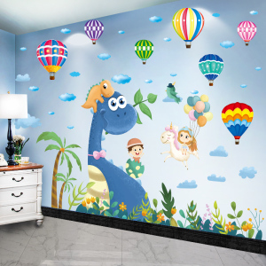 儿童房贴纸幼儿园环创墙面装饰卡通贴画墙画墙纸自粘教室布置背景