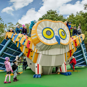 户外无动力儿童游乐场设备不锈钢滑梯定制大型景区公园林游乐设施