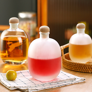 光一泡酒玻璃罐日式酒瓶空瓶密封罐果酒清酒分装酒容器冷萃咖啡瓶