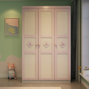 梦荷长亭旗舰店天猫儿童衣柜家用卧室推拉门女孩房间储物柜现代简约