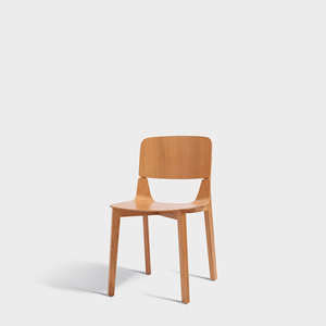 VOLUP实木椅子靠背椅单人家用书桌木质简约北欧餐椅白橡木餐厅椅