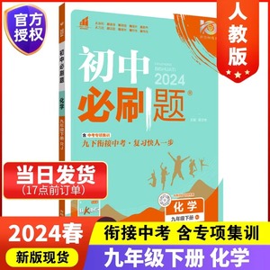 2024 初中必刷题 化学 9年级下册 RJ杨文彬 编 中学教辅文教 新华书店正版图书籍 开明出版社