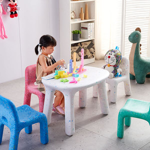儿童花生桌学习桌椅子写字书桌防撞玩具看书饭桌椅宝宝桌椅套装