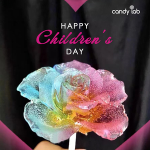 candylab手工创意爆款立体玫瑰棒棒糖儿童节婚庆告白礼物