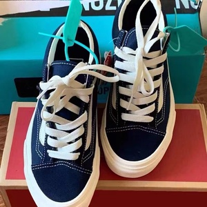 万斯style 36低帮寂静蓝白滑板鞋潮男女简约百搭休闲板鞋帆布鞋