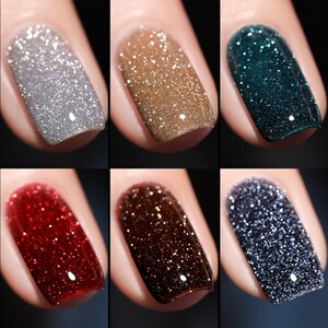 美甲蹦迪碎钻胶甲油胶爆闪七彩银色微钻指甲胶超闪亮晶晶上星空cd