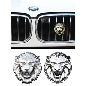 詹姆斯狮子头金属车贴中网标越野车个性改装车标贴遮痕贴侧标尾标