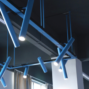 led射灯轨道灯滑轨长臂射灯服装店发廊展会专用吊杆射灯店铺商用