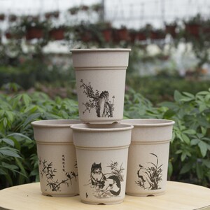 高花盆高筒仿陶瓷