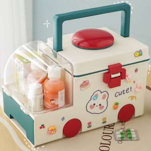 儿童药箱家庭装家用大容量医药箱宝宝婴儿药品药物收纳盒柜可爱小