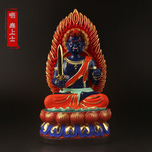 不动明王菩萨本命佛守护神树脂彩绘吉祥平安佛像神像不动尊佛摆件