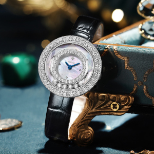 geya格雅满钻气质手表时尚时来运转石英女表76080