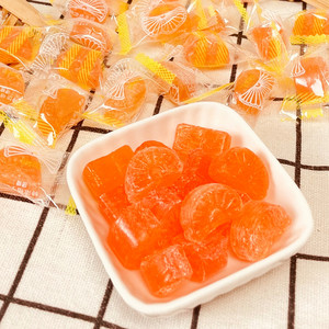 老式橘子瓣硬糖桔子糖散装500克糖果糖块怀旧婚庆喜糖儿童糖包邮