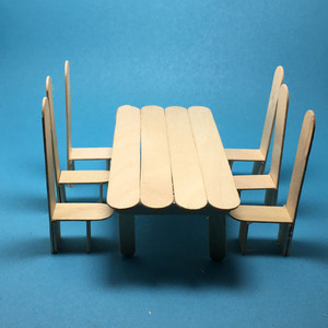 科技小制作发明diy手工作业模型儿童过家家玩具 小书桌 椅子桌子