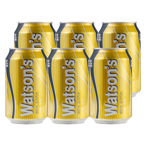 屈臣氏汤力水330ml*6听整箱包装汤力汽水鸡尾酒配料调酒多省包邮