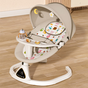 新生婴儿电动摇椅哄娃神器安抚哄睡玩宝宝满月礼摇篮哄娃摇椅躺椅