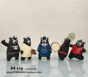 【H118】正版散货熊本熊 宫本熊 黑熊 挂件 扣件 模型