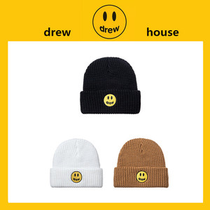 【现货5折】drew笑脸house男女冷帽刺绣针织帽嘻哈百搭保暖毛线帽