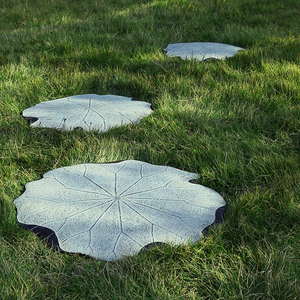 00蒲菊芬淘宝中式踏步石庭院走廊草坪防滑板入户花园荷叶脚踏石家居