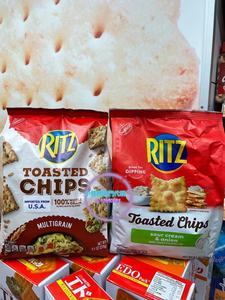 澳門代購进口乐滋脆片饼干Ritz Toasted Chips原味芝士味饼干229g