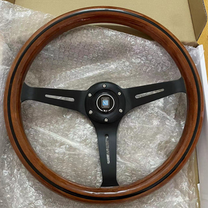 h汽车改装赛车方向盘15寸实木竞技方向盘适用于大众普桑捷达北斗