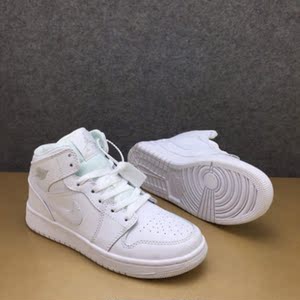 aj男鞋夏季官网正版女纯白low空军一号高帮迪奥联名篮球鞋aj1白色