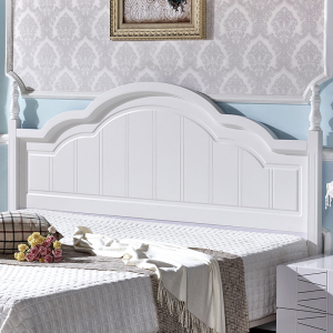 订制韩式床头板简约现代白色靠背板床头田园双人非烤漆床头板定制