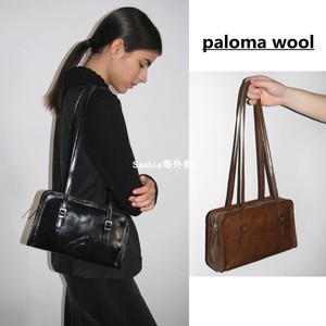 现货paloma wool 西班牙休闲油蜡牛皮长方形单肩包托特手提包女包