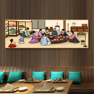 韩式餐厅墙面挂画韩国饭店料理店泡菜装饰画朝鲜风格餐馆餐饮壁画