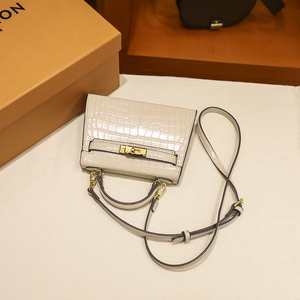 香港代购kili& mk真皮女包2020新款潮今年流行的二代鳄鱼纹凯莉包